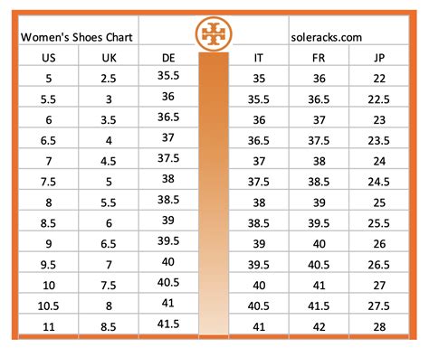 size chart tory burch